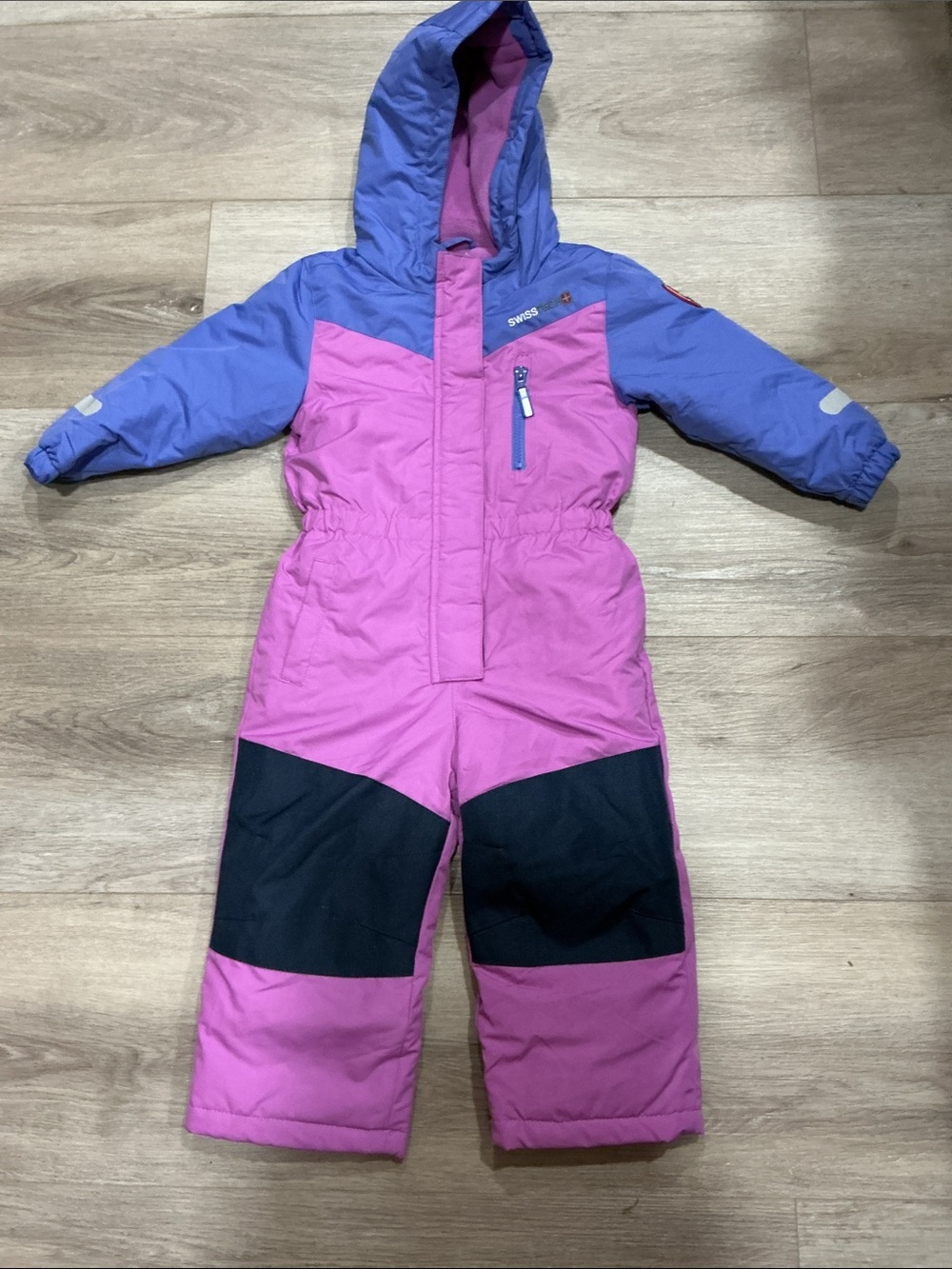 Swiss Tech Kids Pink and Purple Insulated Snow One-Piece